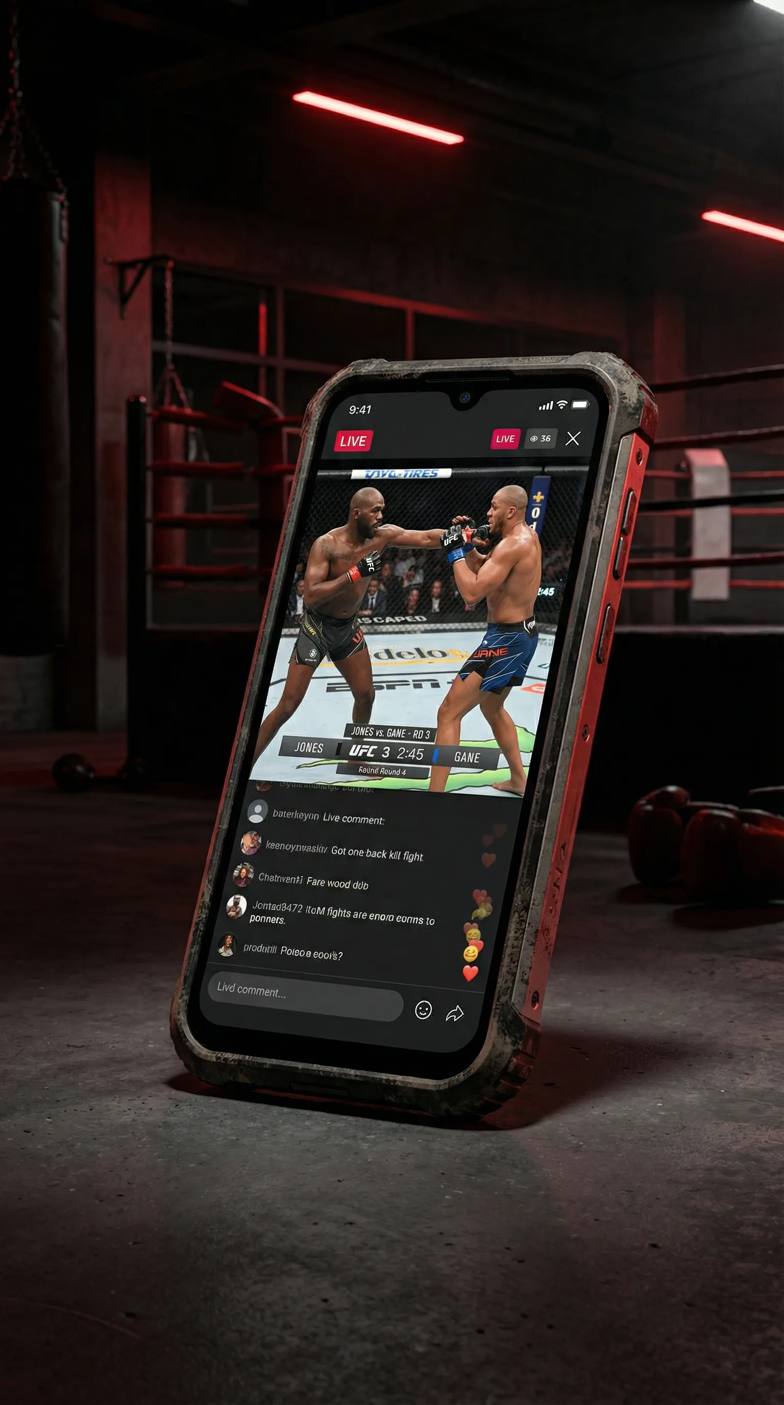 多米体育网址 移动端APP格斗直播界面